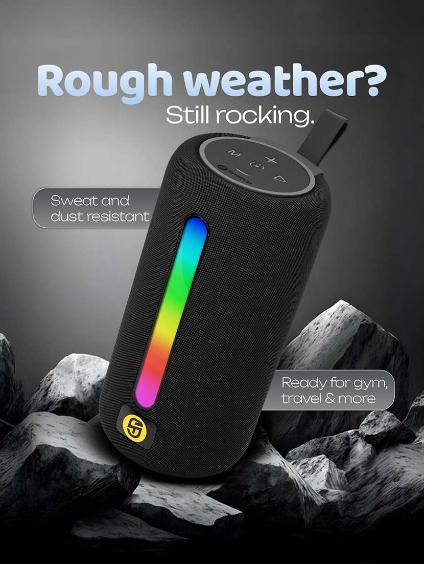 snapup stone max portable bluetooth speaker (slay black) - 21948653 -  Standard Image - 4