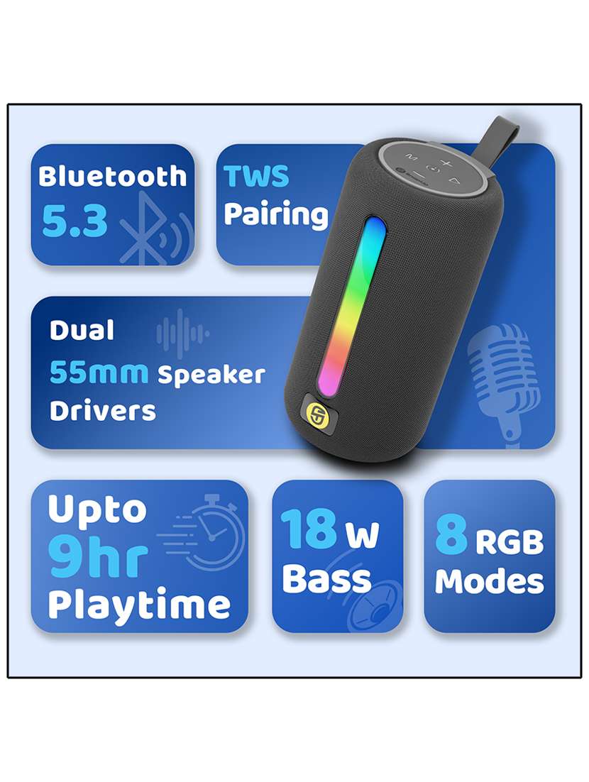 snapup stone max portable bluetooth speaker (lit grey) - 21948655 -  Standard Image - 1