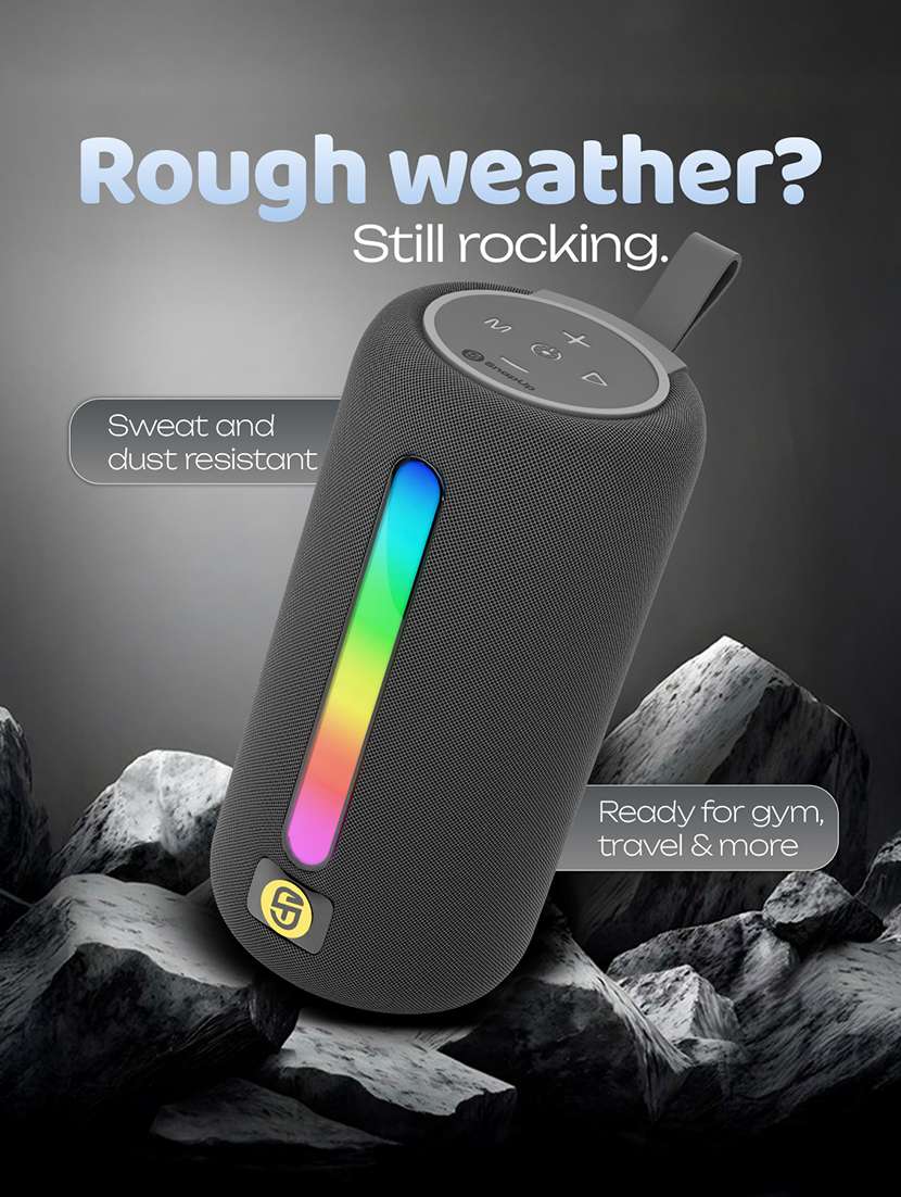 snapup stone max portable bluetooth speaker (lit grey) - 21948655 -  Standard Image - 4