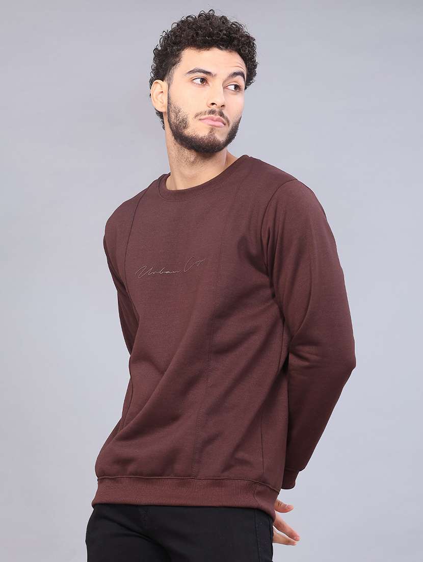 men solid long sleeve sweatshirt - 21948733 -  Standard Image - 1