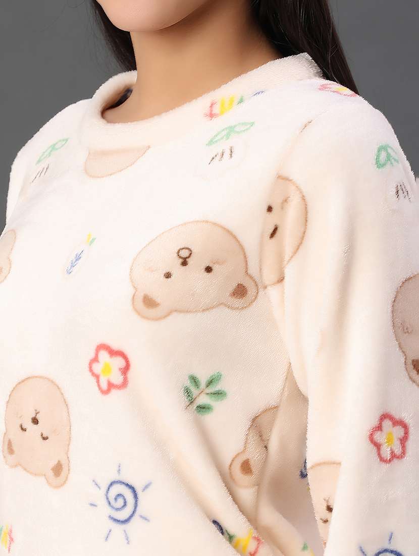 women printed nightwear pyjama set - 21948738 -  Standard Image - 4