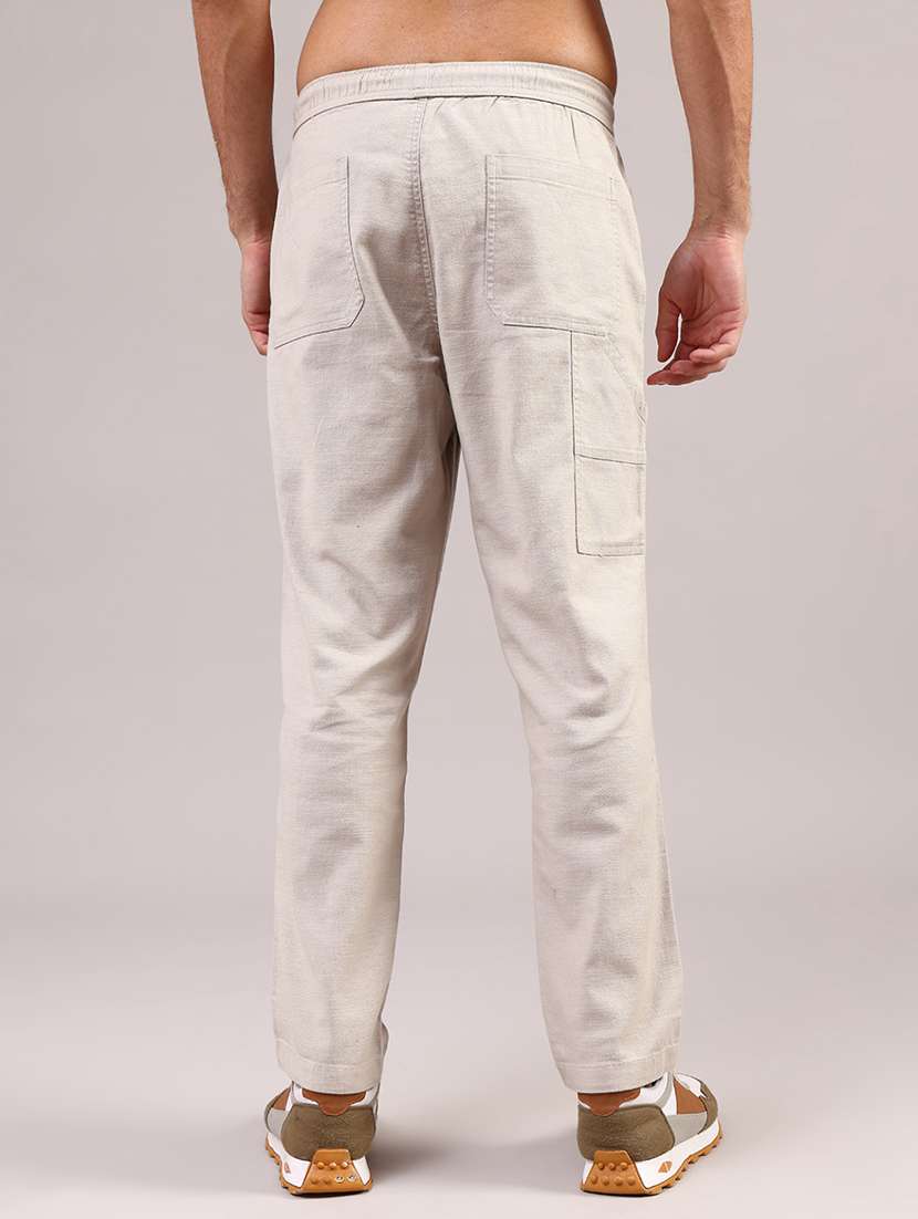 women solid mid rise straight fit chinos - 21948769 -  Standard Image - 4