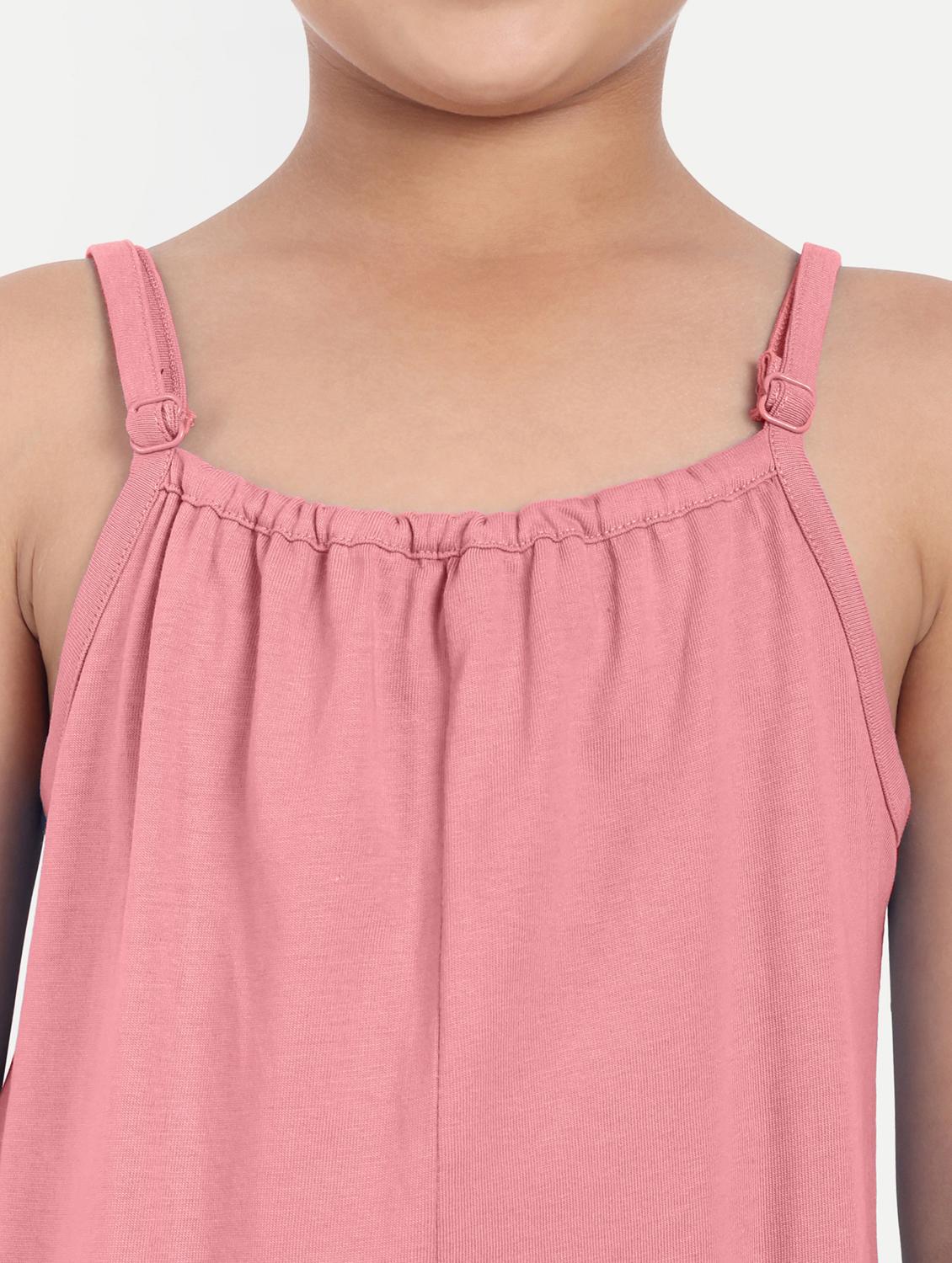 girls pink solid sleeveless jump suit - 21949156 - Standard Image - 4