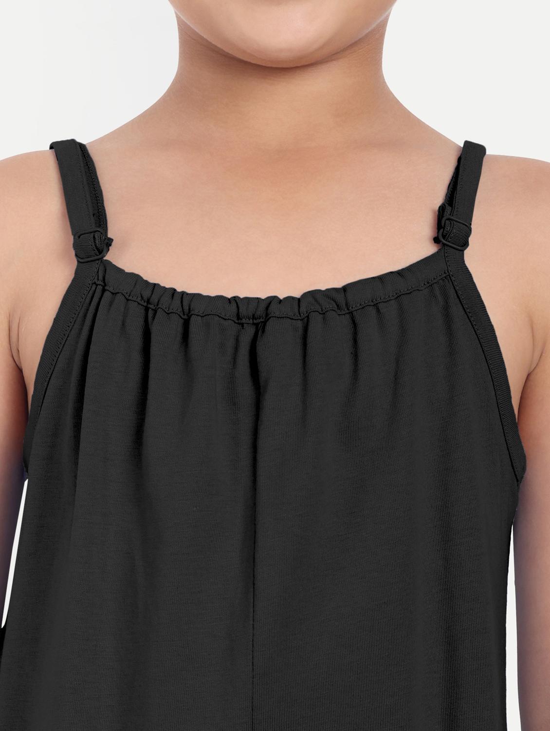 girls black solid sleeveless jump suit - 21949157 - Standard Image - 4