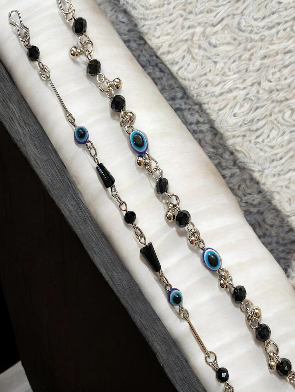 women pack of 2 beaded evil eye bracelet - 21949191 - Standard Image - 1