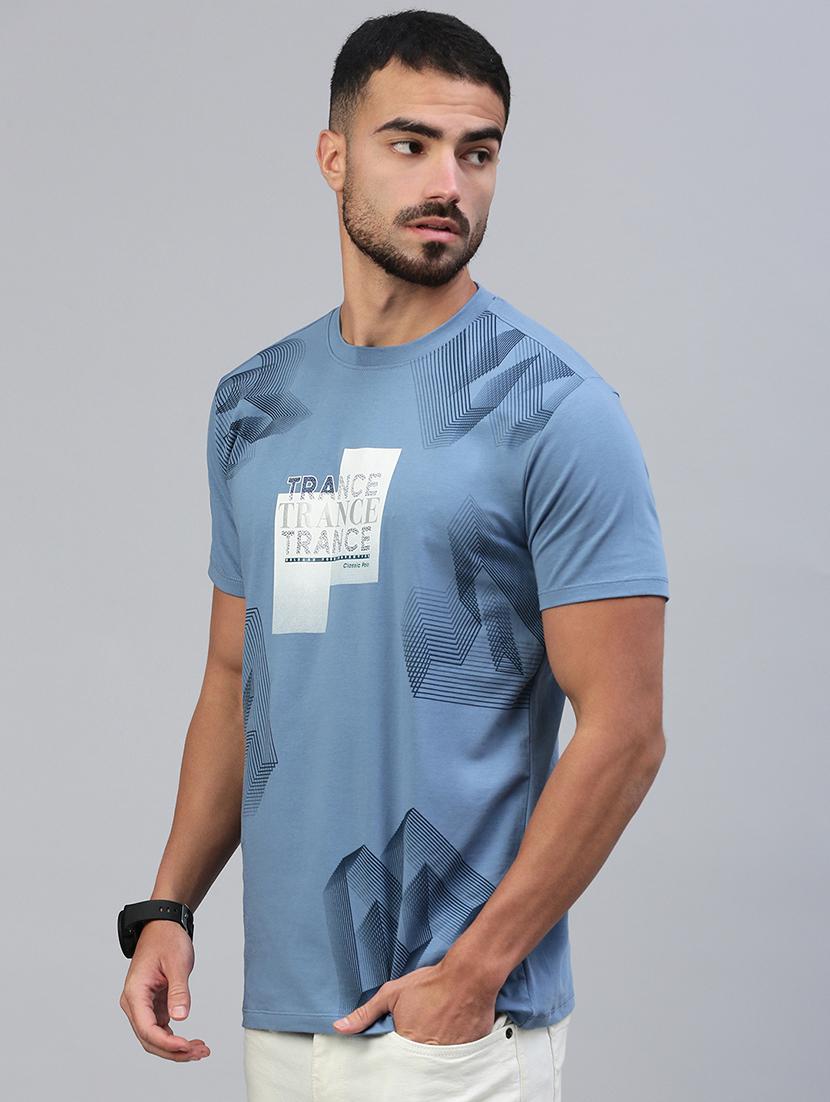 men front print short sleeve regular fit t-shirt - 21949228 - Standard Image - 1