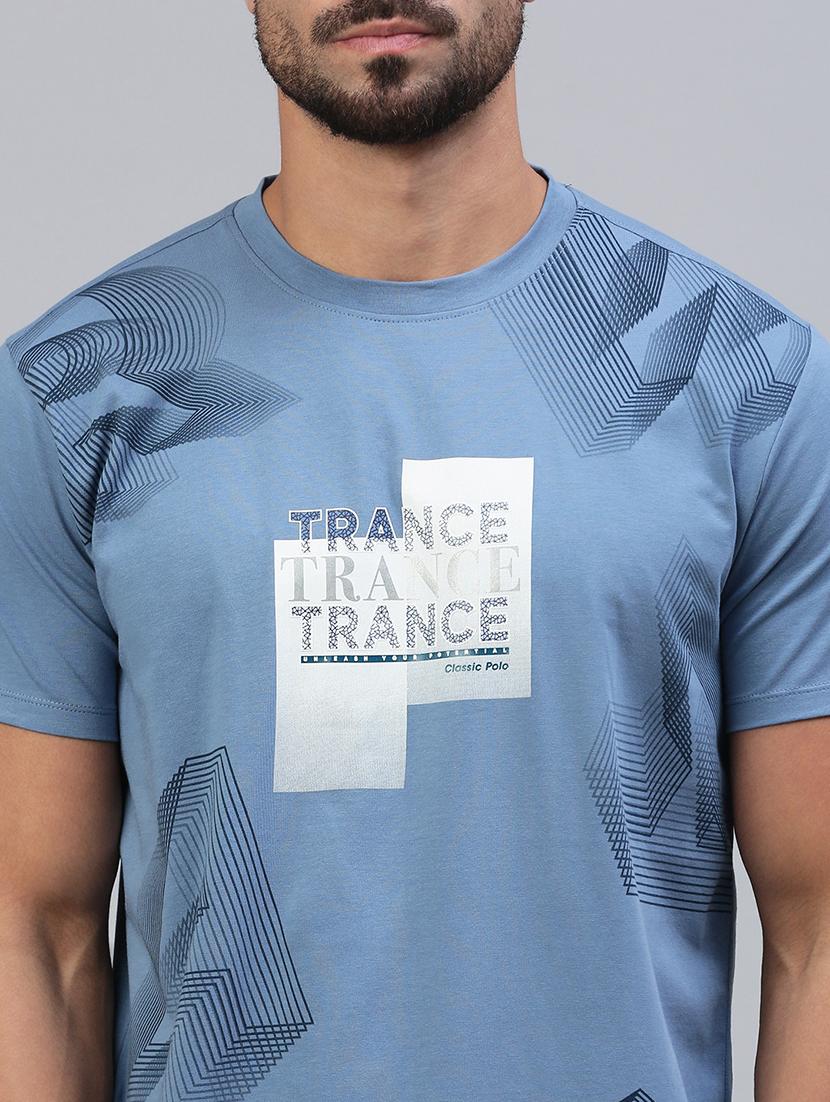 men front print short sleeve regular fit t-shirt - 21949228 - Standard Image - 4