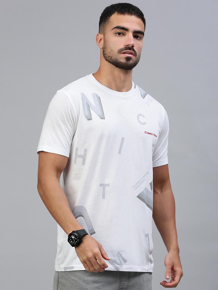 men front print short sleeve regular fit t-shirt - 21949229 -  Standard Image - 1