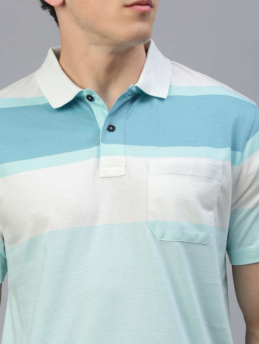 men color block short sleeve regular fit polo t-shirt - 21949243 -  Standard Image - 4