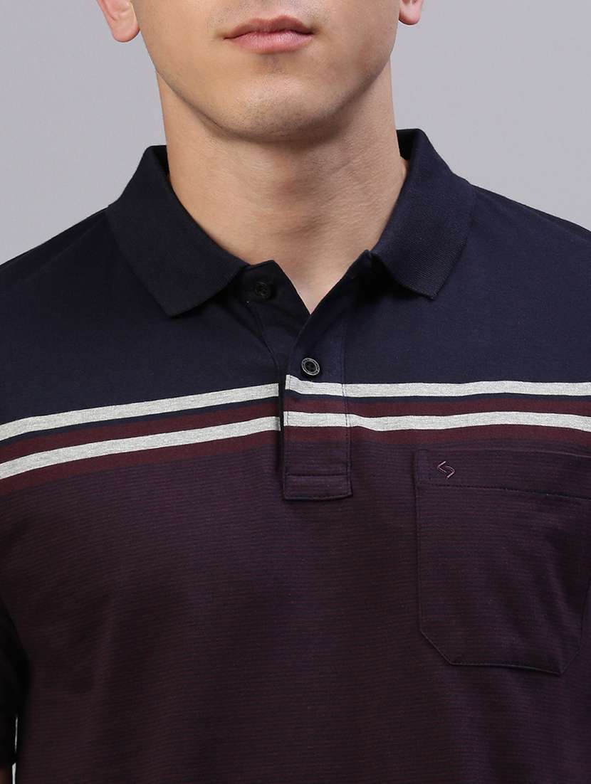 men color block short sleeve regular fit polo t-shirt - 21949245 - Standard Image - 4