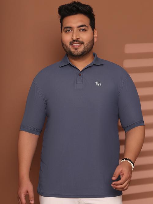 men plus size solid short sleeve regular fit polo t-shirt - 21949265 - Standard Image - 0
