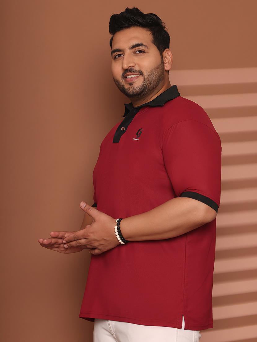 men plus size solid short sleeve regular fit polo t-shirt - 21949268 - Standard Image - 4