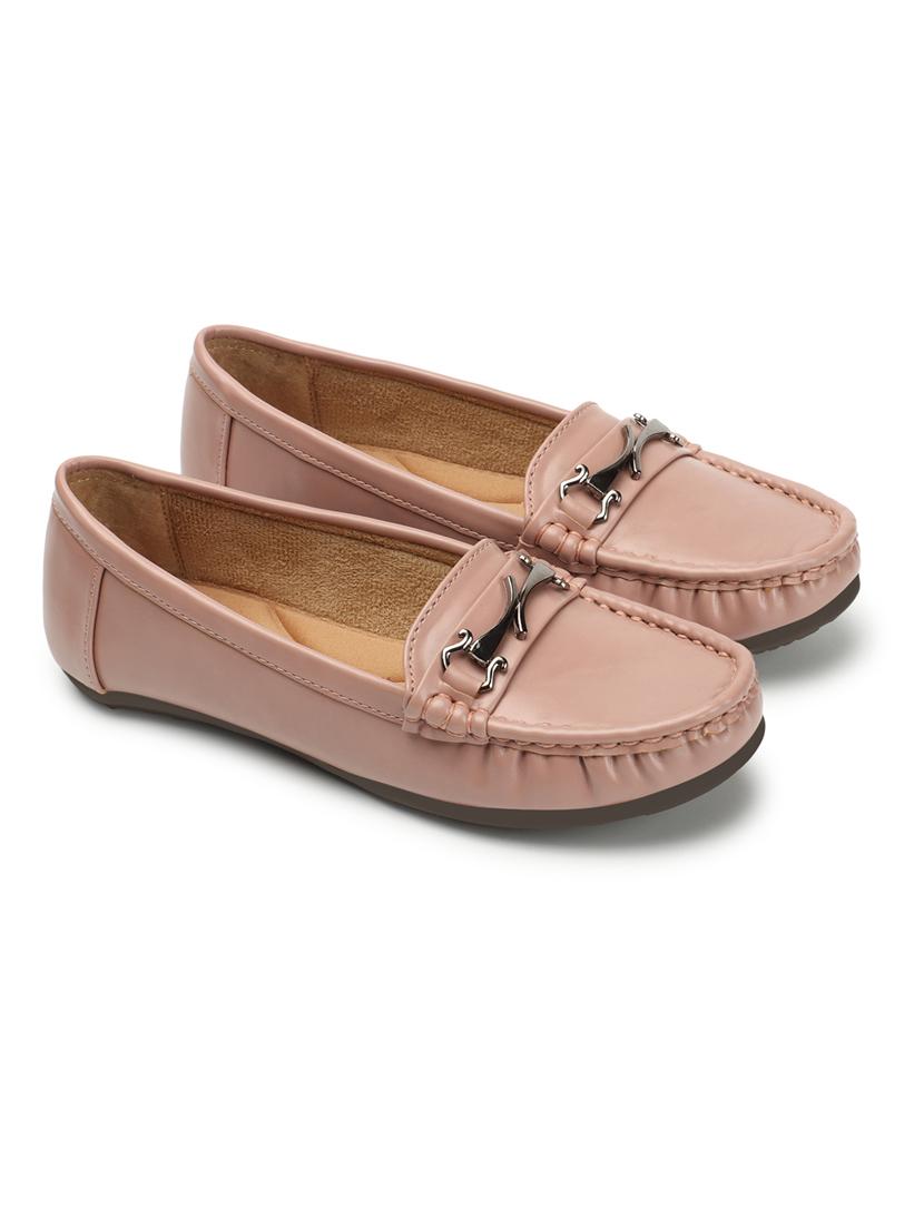women pink slip on loafer - 21949279 - Standard Image - 1