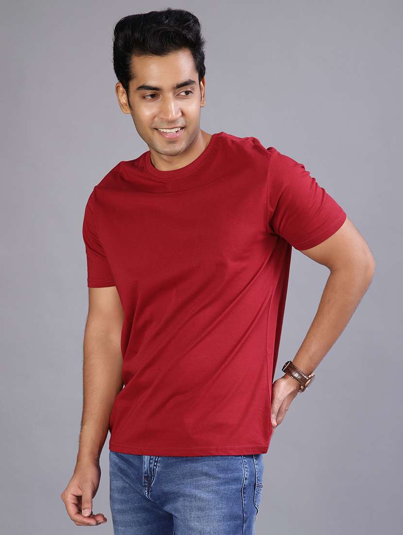 men solid short sleeve regular fit t-shirt - 21949398 -  Standard Image - 1