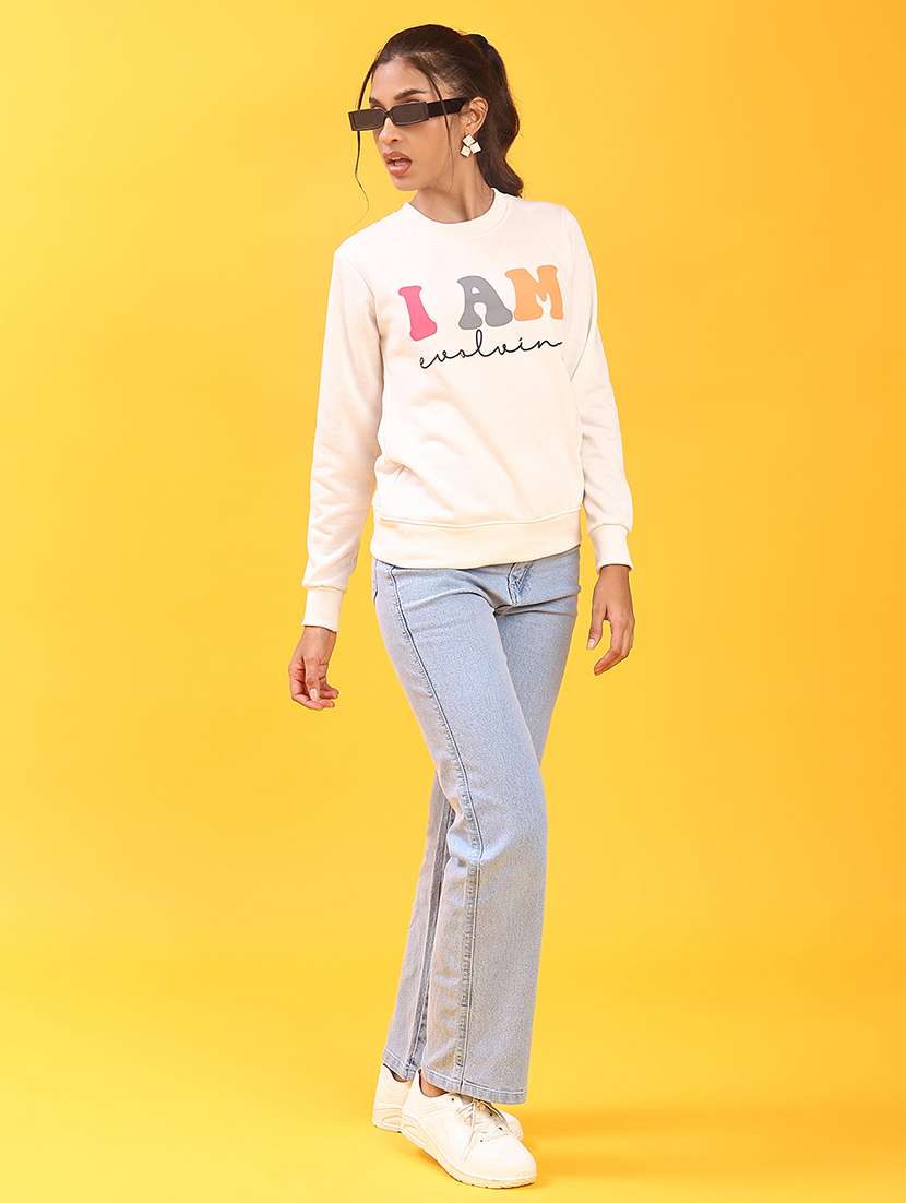 women printed long sleeve sweatshirt - 21949421 -  Standard Image - 4
