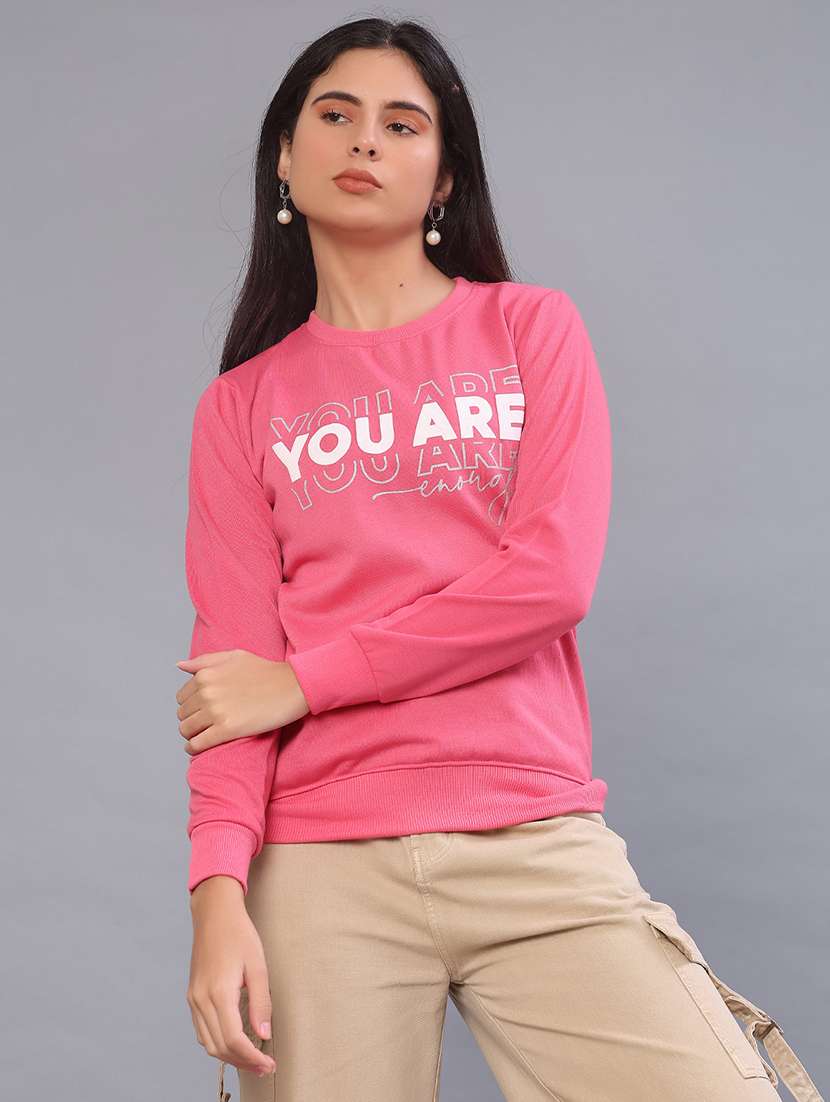 women printed long sleeve sweatshirt - 21949423 -  Standard Image - 1