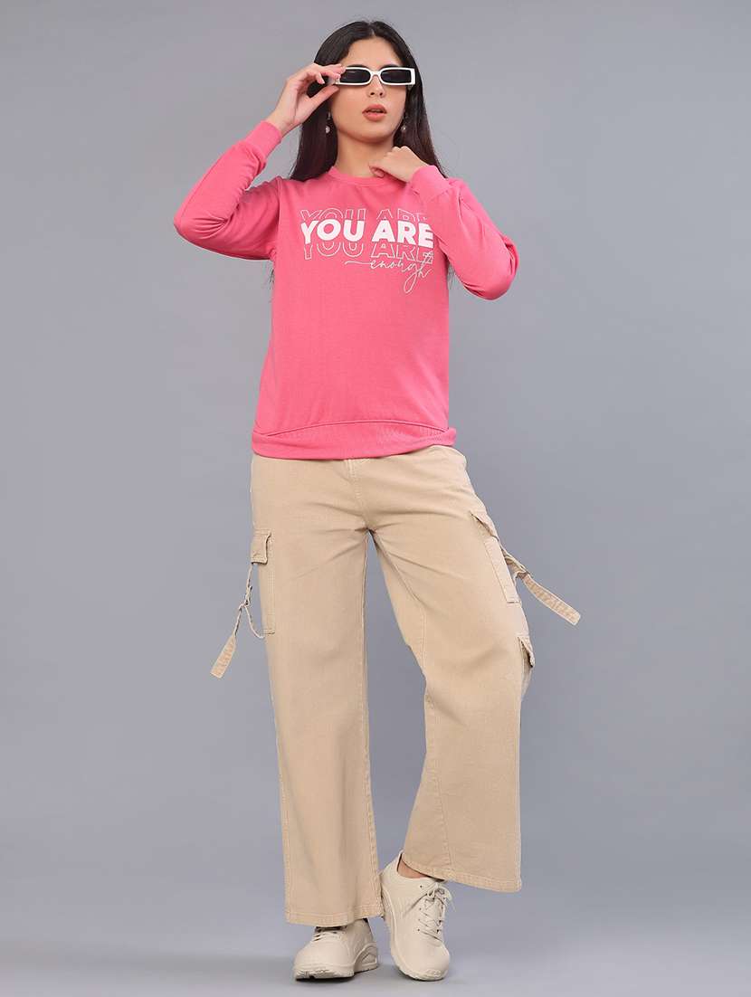 women printed long sleeve sweatshirt - 21949423 -  Standard Image - 4