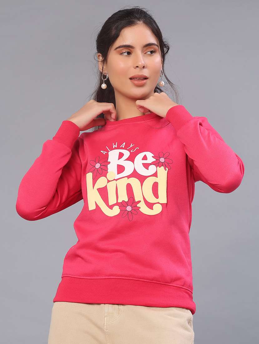 women printed long sleeve sweatshirt - 21949424 -  Standard Image - 1