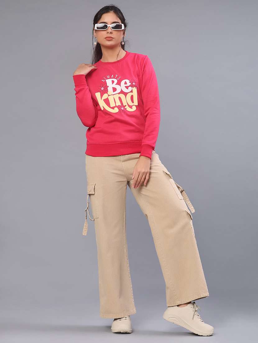 women printed long sleeve sweatshirt - 21949424 -  Standard Image - 4