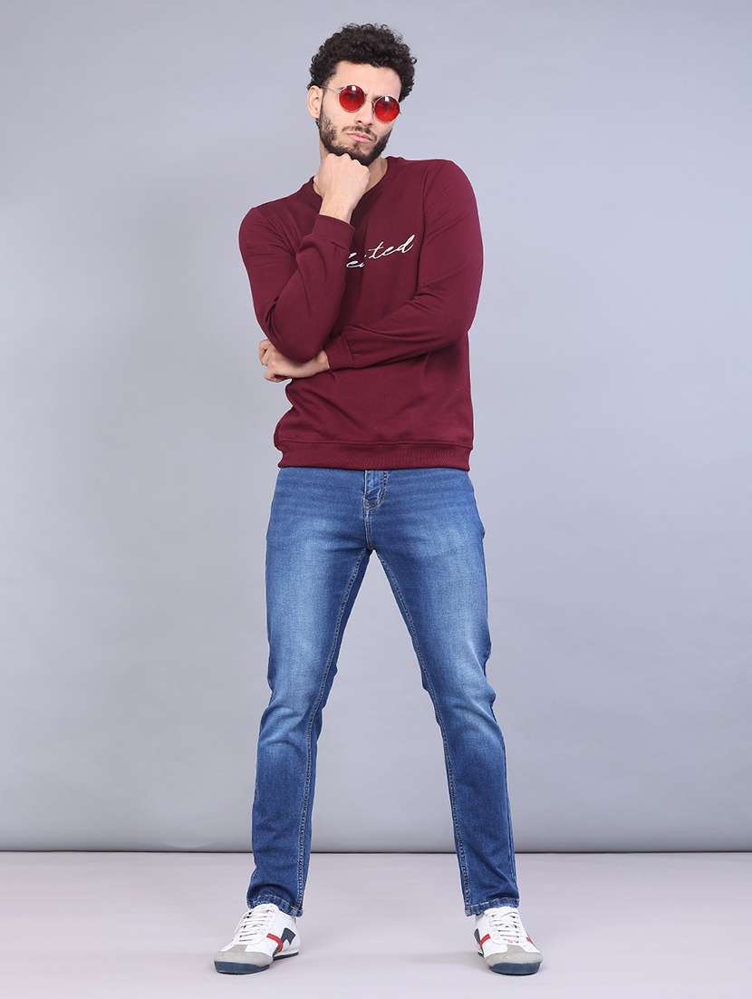 men printed long sleeve sweatshirt - 21949510 -  Standard Image - 4