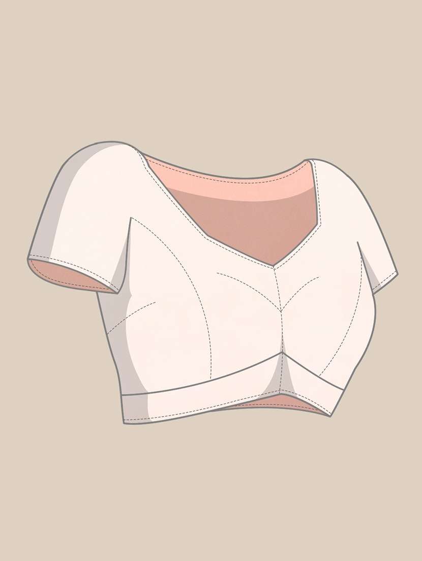 women solid with work embroidered saree with blouse - 21949734 -  Standard Image - 1