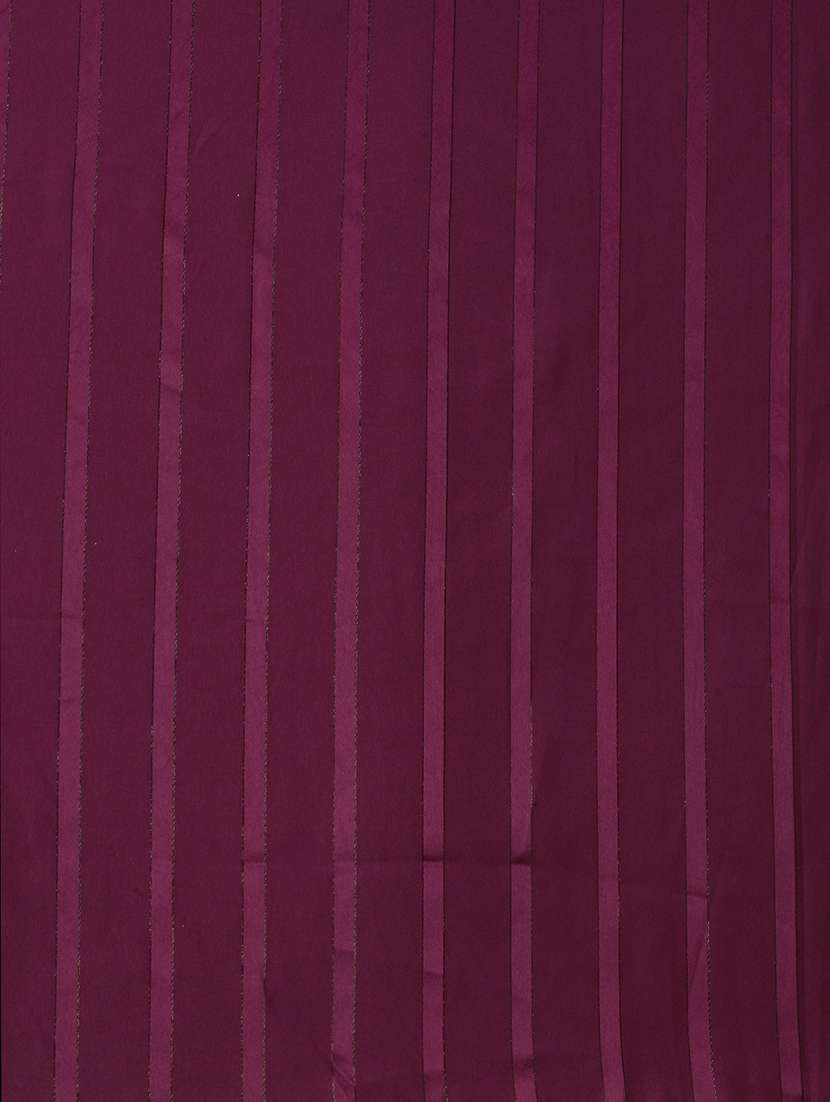 women striped printed saree with blouse - 21949759 -  Standard Image - 4