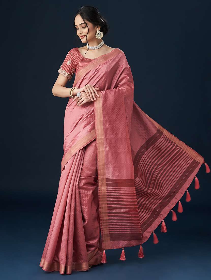women self design bordered saree with blouse - 21949810 -  Standard Image - 1