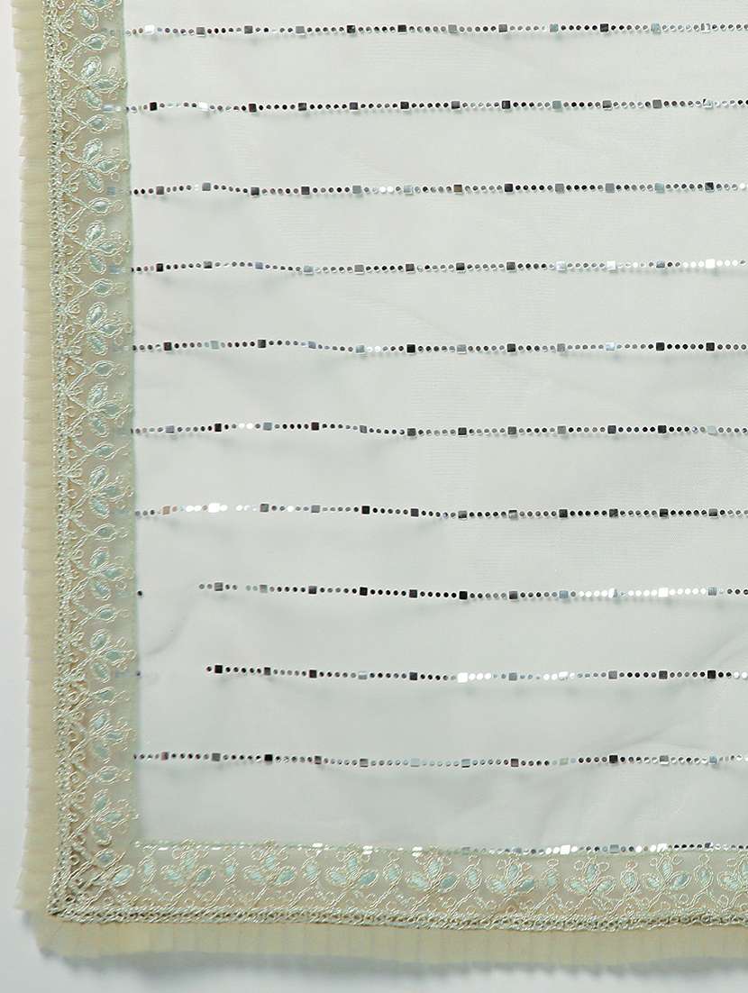 women solid with work embellished saree with blouse - 21949916 -  Standard Image - 4