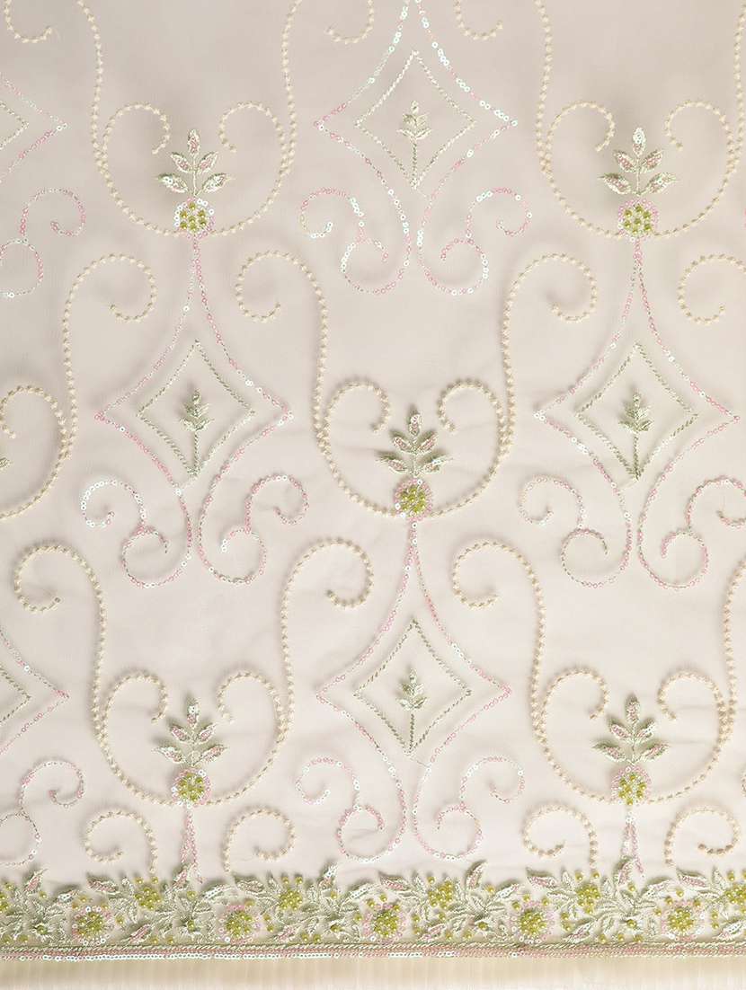 women solid with work embroidered saree with blouse - 21949953 -  Standard Image - 4