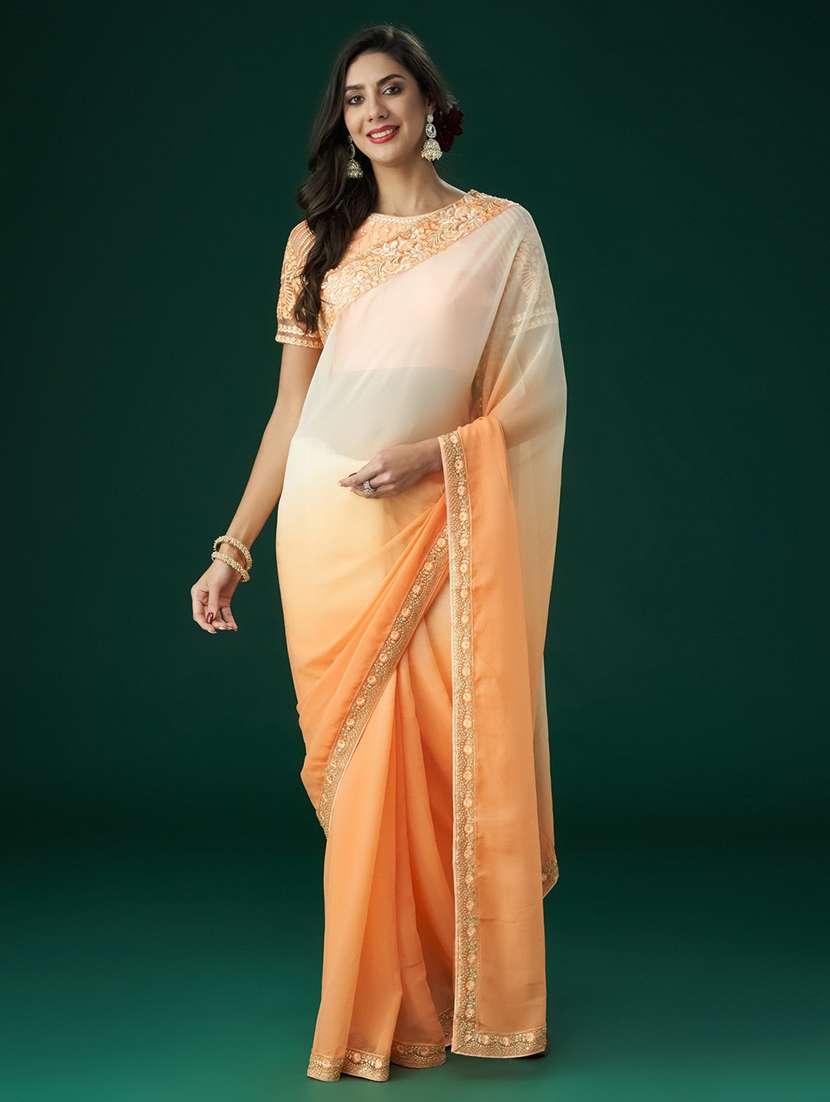women ombre printed saree with blouse - 21950058 -  Standard Image - 1