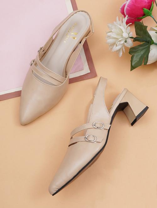 women cream back strap sandal - 21950090 -  Standard Image - 0