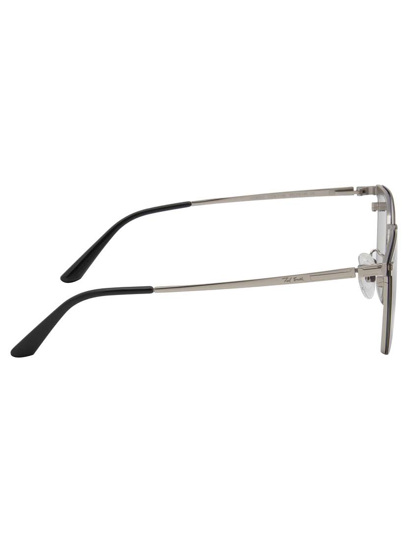 ted smith unisex black wayfarer metal clip on frames clip on sunglasses with polarized lens - 21950194 -  Standard Image - 4