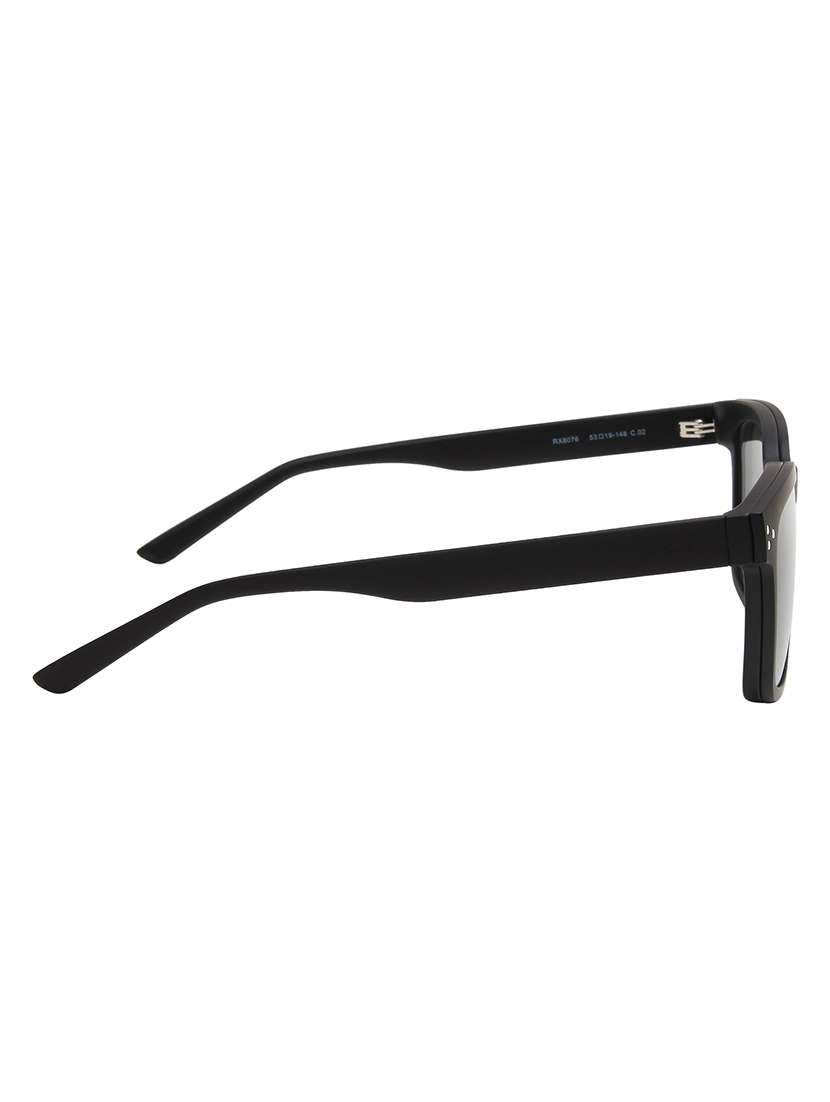 ted smith unisex black-green square clip on frames clip on sunglasses with polarized lens - 21950201 -  Standard Image - 4