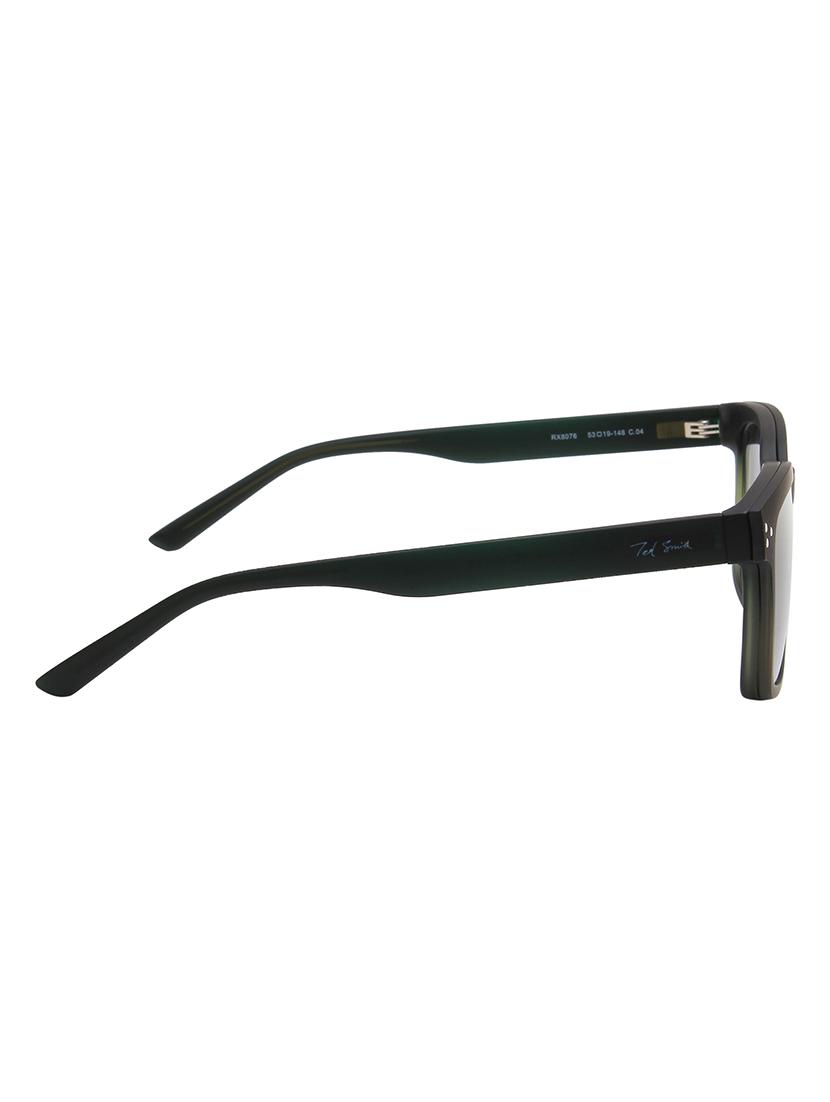 ted smith unisex green-purple square clip on frames clip on sunglasses with polarized lens - 21950202 - Standard Image - 4