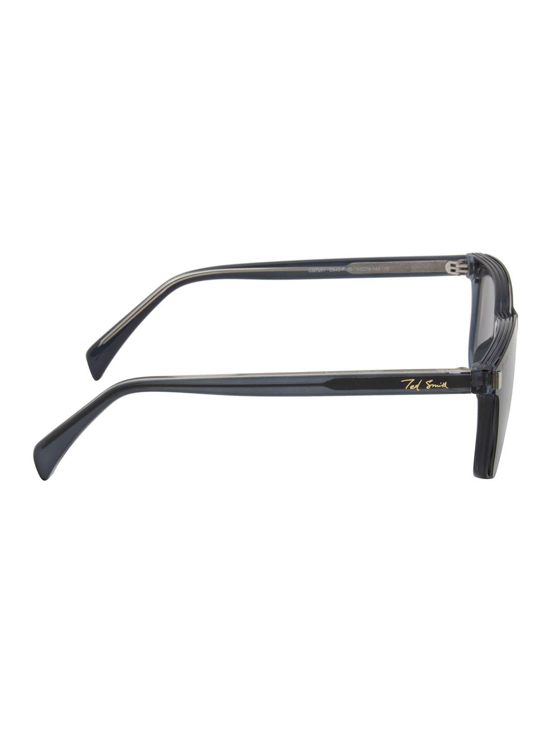 ted smith unisex blue-black wayfarer acetate clip on frames clip on sunglasses with polarized lens - 21950217 -  Standard Image - 4