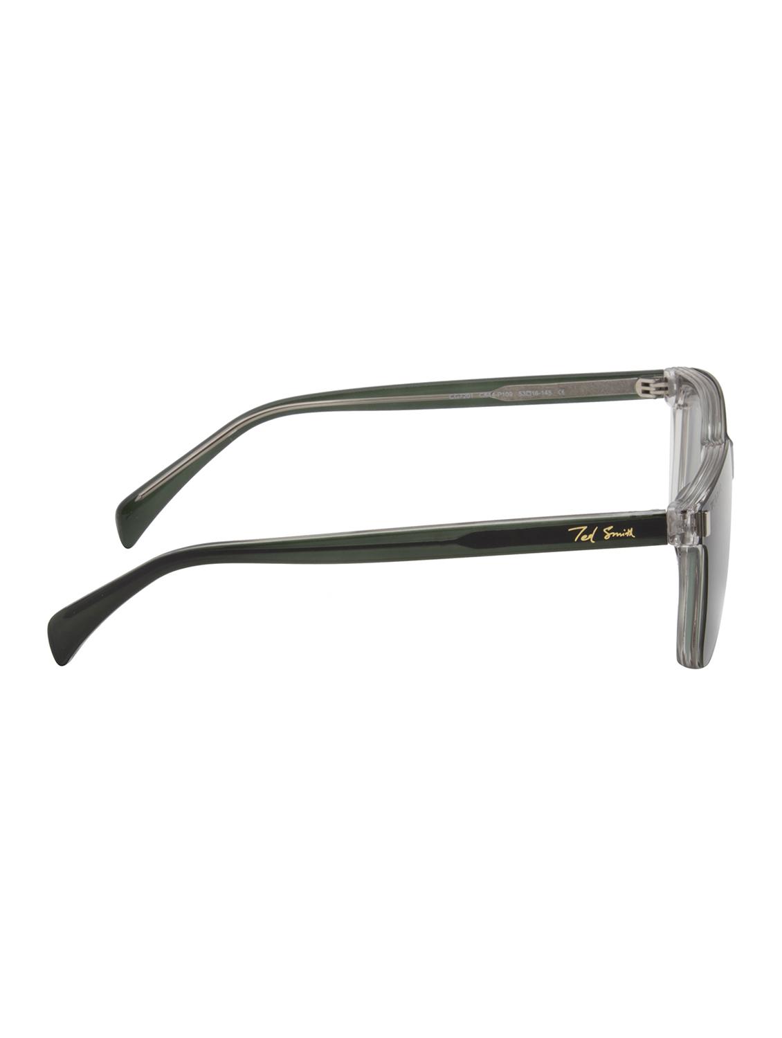 ted smith unisex crystal wayfarer acetate clip on frames clip on sunglasses with polarized lens - 21950219 - Standard Image - 4