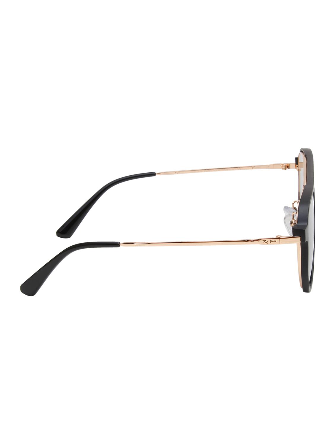 ted smith unisex gold-black aviator metal clip on frames clip on sunglasses with polarized lens - 21950220 - Standard Image - 4