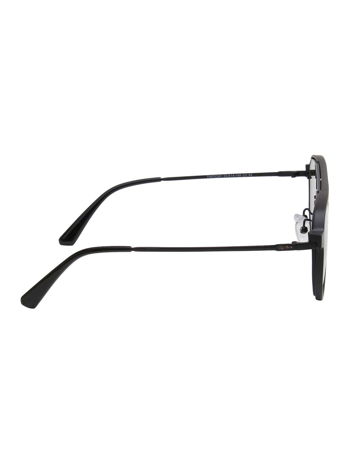 ted smith unisex black-green aviator metal clip on frames clip on sunglasses with polarized lens - 21950221 - Standard Image - 4