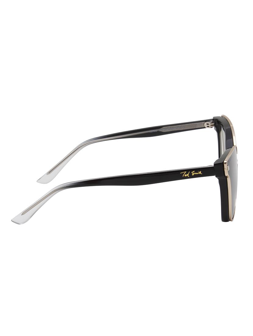 ted smith women black cateye acetate clip on frames clip on sunglasses with polarized lens - 21950225 - Standard Image - 4