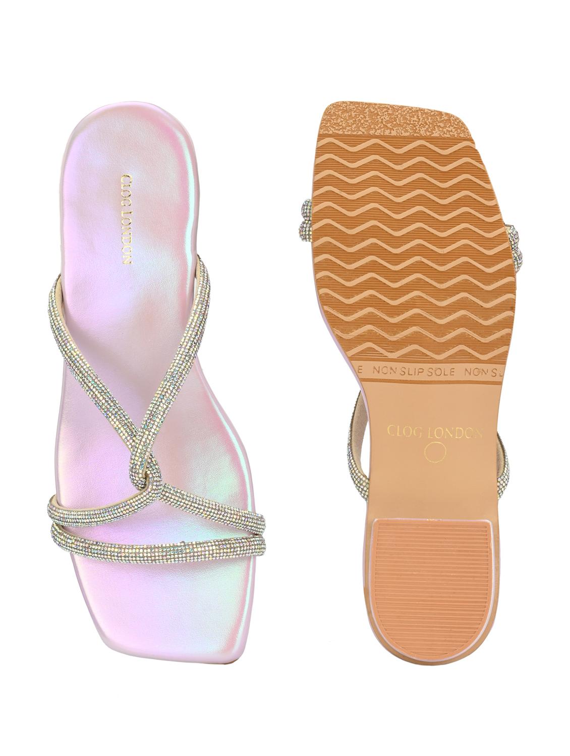 women purple slip on sandal - 21950254 - Standard Image - 6