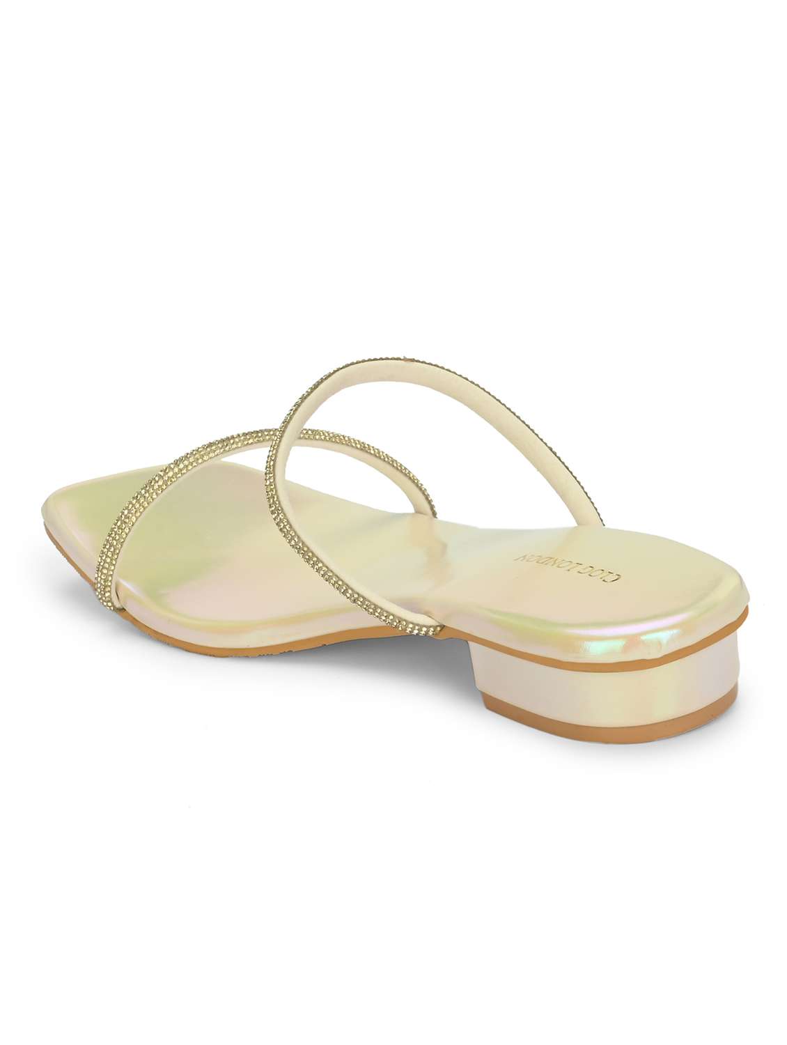 women white slip on sandal - 21950256 -  Standard Image - 4