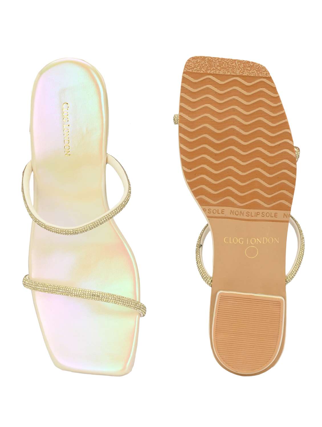 women white slip on sandal - 21950256 -  Standard Image - 6