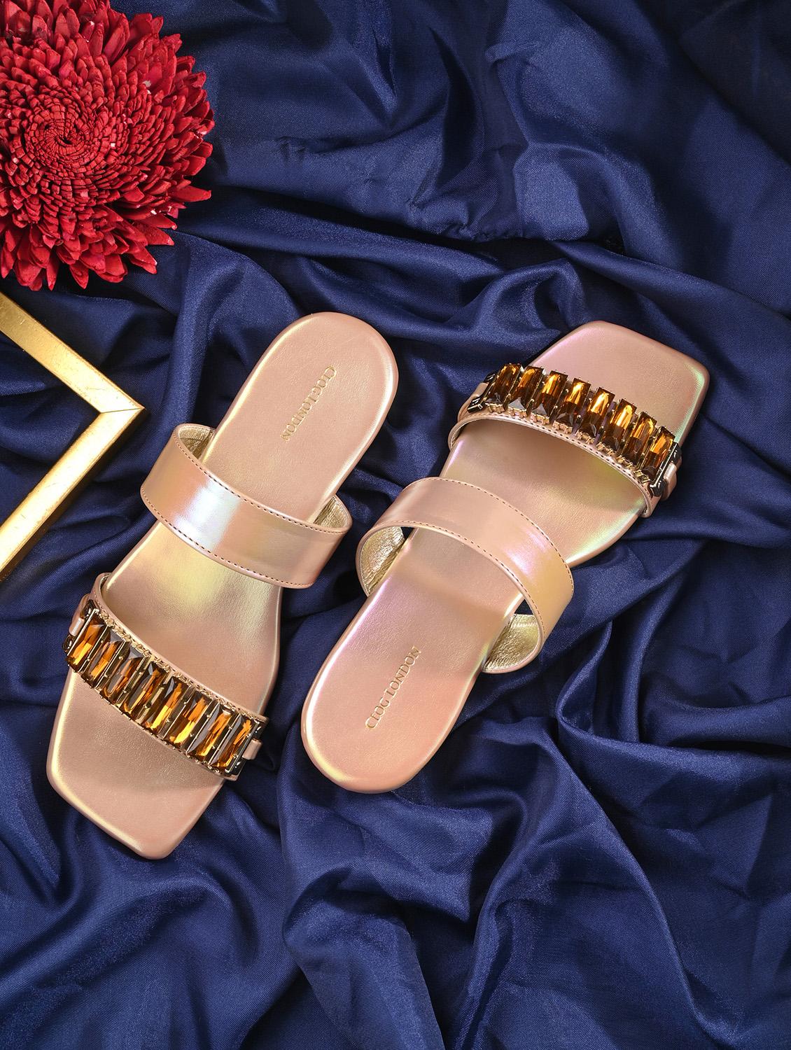 women copper slip on sandal - 21950257 - Zoom Image - 0