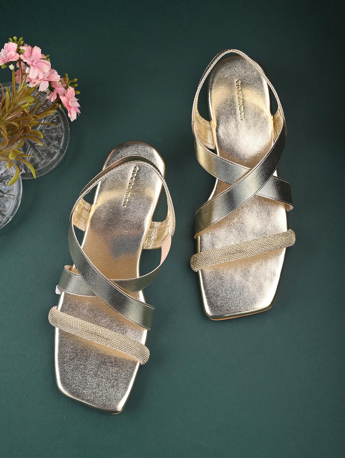 women grey back strap sandal - 21950262 - Zoom Image - 0