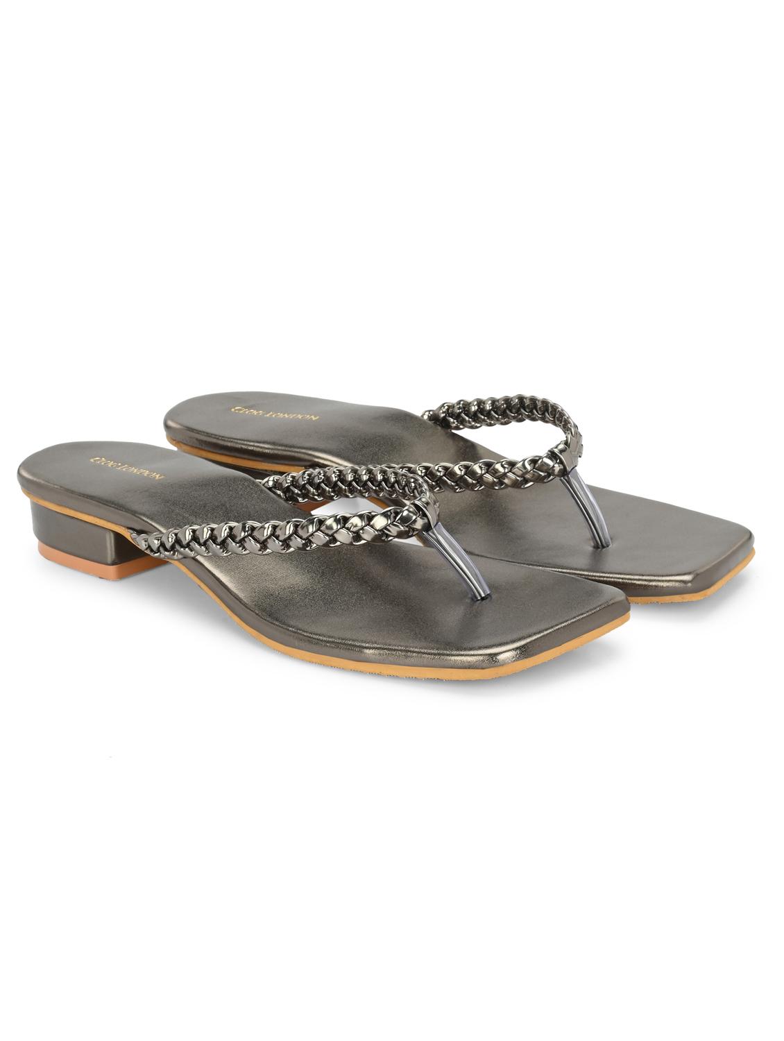 women grey toe separator sandal - 21950265 -  Standard Image - 1