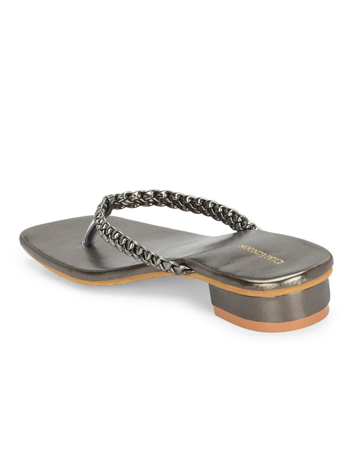 women grey toe separator sandal - 21950265 - Standard Image - 4