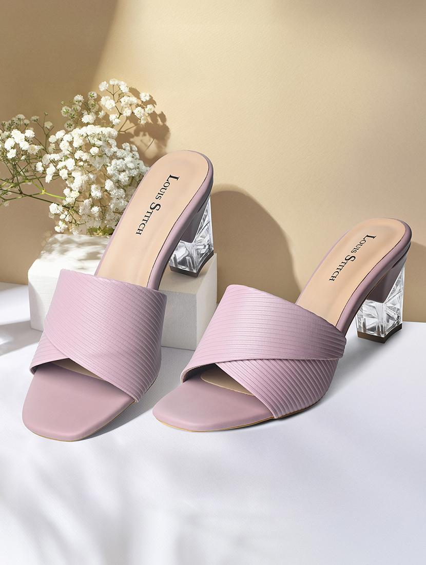 women pink slip on sandal - 21950314 -  Standard Image - 1