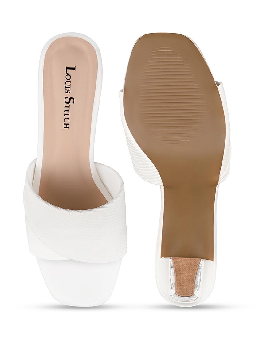 women pink slip on sandal - 21950315 - Standard Image - 4