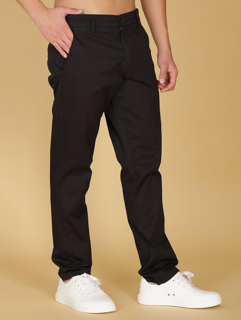 men solid mid rise straight fit chinos  - 21951350 -  Standard Image - 1