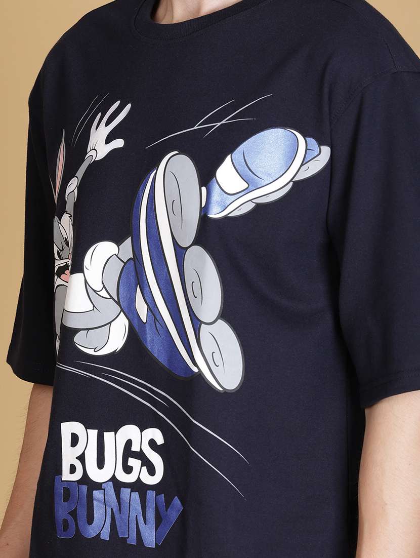 men printed short sleeve loose fit t-shirt - 21951412 -  Standard Image - 4